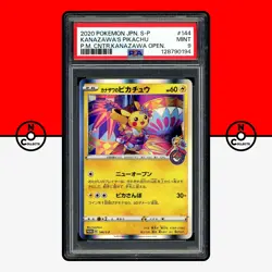 Pokemon PSA 9 Kanazawa's Pikachu 144/S-P Holo Center SWSH Promo Japanese - Image 1