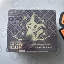 Paldean Fates Pokemon Center ETB Elite Trainer Box Factory Sealed *Tear* - Image 1