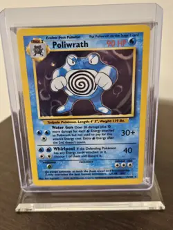 Pokemon Poliwrath Base Set Holo Rare 13/102 90 HP English Wizards of the Coast - Image 1