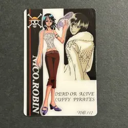 M1183 Nico Robin Miss All Sunday Japanese One Piece Gumica Vintage Card 2003 - Image 1