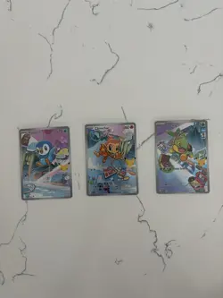 Pokemon TCG First Partner Illustration Collection Series 1 Gen 4 Sinnoh Starters - Image 1