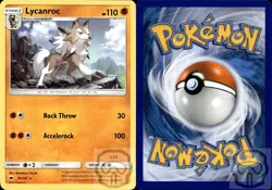Lycanroc 76/147 R Burning Shadows Pokemon NM/M - Image 2