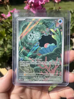 Clamperl 195/182 Sv10: Destined Rivals Holo Card IR TCG NM Pokemon 💎 - Image 1