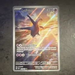 Pokemon Latios 203/191 SV08 Surging Sparks Illustration Rare Holo 120 HP Jet He… - Image 1