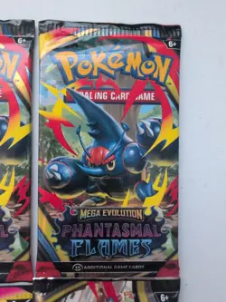 Lot Of (4) Pokemon Phantasmal Flames & Mega Evolution Booster Packs - Image 2