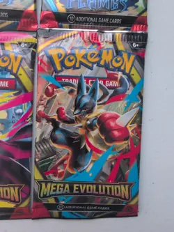 Lot Of (4) Pokemon Phantasmal Flames & Mega Evolution Booster Packs - Image 3