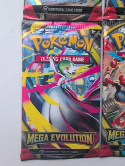 Lot Of (4) Pokemon Phantasmal Flames & Mega Evolution Booster Packs - Image 4