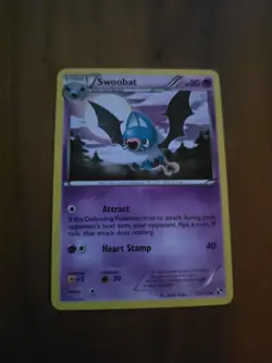 2011 Pokemon Black and White #51 Swoobat, UC, NF/H, cd2 - Image 1