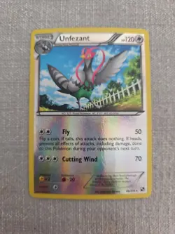 UNFEZANT 86/114 Black & White Pokemon 2011 Reverse Holo Rare - NMT - Free S/H - Image 1