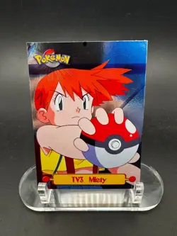Pokemon: Misty TV3 1999 Topps TV Animation Blue Label Logo HOLO - Image 1