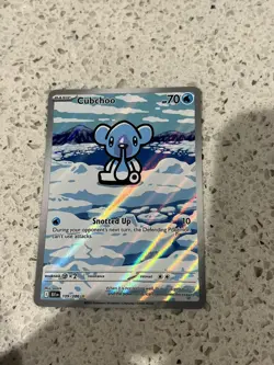 Pokemon TCG Cubchoo Illustration Rare Black Bolt 109/086 NM/M - Image 2