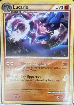 Lucario 14/95 Non Holo Rare Call of Legends Pokemon Lightly Played - Image 1