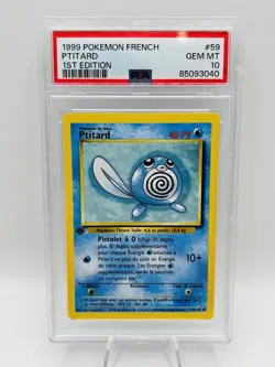 PSA 10 1999 Pokemon FR 1st Edition set de base Ptitard 59/102 GEM MINT - Image 2