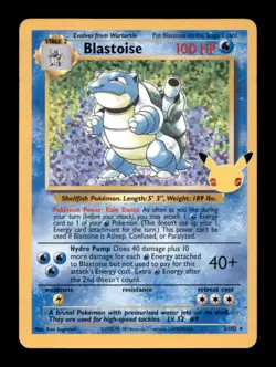 BLASTOISE 2/102 CLASSIC COLLECTION CELEBRATIONS: CLASSIC COLLECTION POKEMON LP - Image 1
