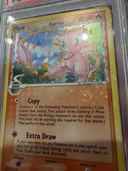 Pokemon Mew Pop Series 5 Holo Rare #3 PSA 5 CORRECTED BACK HOLO BLEED SWIRL - Image 4