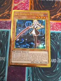 Yu-Gi-Oh! Sky Striker Ace - Raye MGED-EN017 Premium Gold Rare 1st Edition NM b2/ - Image 1