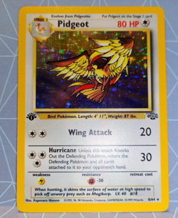 1st Edition Pidgeot 8/64 NM-VLP Jungle Pokemon Card HOLO - Image 4