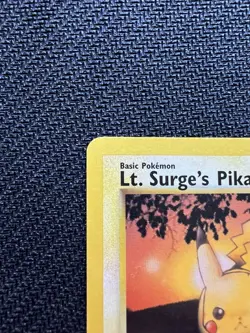 Pokemon Tcg Lt. Surge's Pikachu #84 Pokemon Gym Challenge MP - Image 2