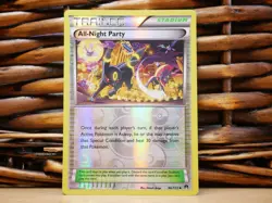Pokemon ALL-NIGHT PARTY 96/122 REV HOLO | LP Light Play | XY BREAKpoint | 2016 - Image 1