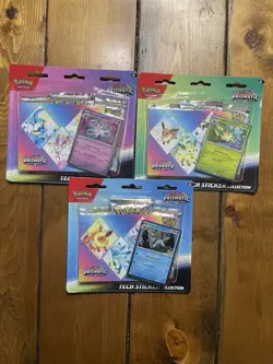 Pokemon TCG Prismatic Evolutions Tech Sticker Collection Set Lot Of 3 Sealed 🌀 - Image 1