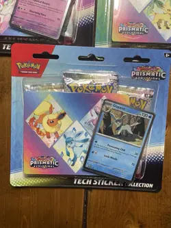 Pokemon TCG Prismatic Evolutions Tech Sticker Collection Set Lot Of 3 Sealed 🌀 - Image 2