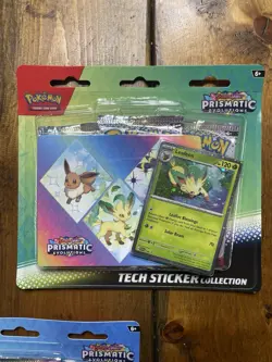 Pokemon TCG Prismatic Evolutions Tech Sticker Collection Set Lot Of 3 Sealed 🌀 - Image 4
