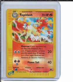 Pokemon Expedition Rapidash Reverse Holo Rare #62/165 Excellent Condition - Image 1