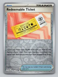 Reverse Holo Redeemable Ticket 156/159 Uncommon Journey Together Pokemon - Image 1