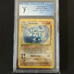 Machamp *CGC 7* 1st Edition *Holo* Base Set *#8* - Image 1