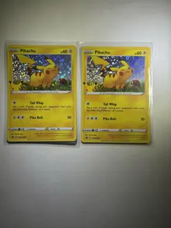 Pikachu SWSH039 General Mills Holo Black Star Promo Pokemon Card X2 - Image 1