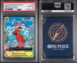 2024 ONE PIECE OP08-TWO LEGENDS TREASURE RARE #109 MONKEY D. LUFFY PSA 10 - Image 3