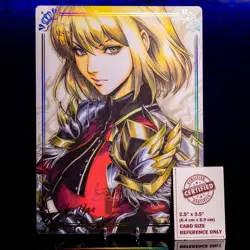 Cha Hae-in Oversized A4 Premium Card Double sided Gold Foil Board Solo Leveling - Image 1