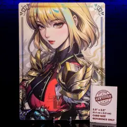 Cha Hae-in Oversized A4 Premium Card Double sided Gold Foil Board Solo Leveling - Image 2