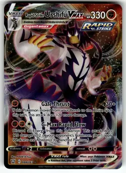 Rapid Strike Urshifu VMAX 088/163 SWSH05: Battle Styles NM Pokemon Card TCG - Image 1