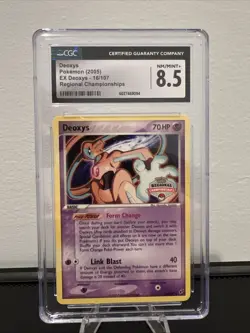 Pokemon Card Deoxys 2005 EX Deoxys 16/107 regional Championships CGC 8.5 - Image 1