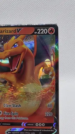 Pokemon TCG Charizard v Darkness Ablaze Ultra Rare Holographic Card 019/189 - Image 5