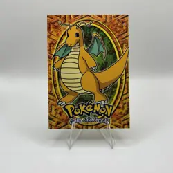 Pokemon Topps TV Animation Edition Dragonite Card E12 Of E12 Blue Topps -O2 - Image 1