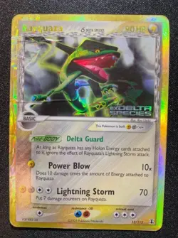 Pokemon Card-Rayquaza-Holo-Delta Species-13/113-ENG-Stamped-Poor - Image 1