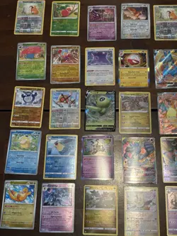 Pokemon TCG 46 Card Lot Charizard EX Eevee V Lunala GX Holo Regular English - Image 3