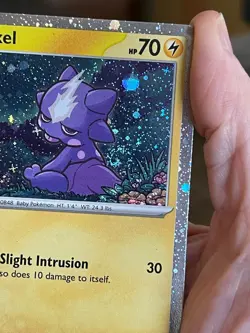 POKEMON TOXEL SVP119 PROMO BLACK STAR COSMOS HOLOFOIL SWIRL NM CARD - Image 3
