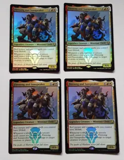 Magic - MTG - Firesong and Sunspeaker - Dominaria Buy-A-Box Promo Foil x 4 - NM - Image 1