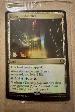 Oscorp Industries - Foil - Prerelease Promo NM 181 SPM - SEALED Magic MTG - Image 1