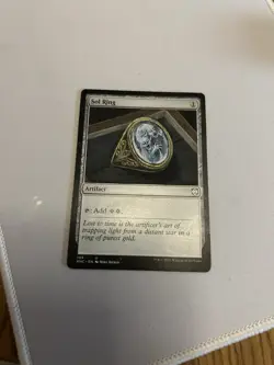 MtG Sol Ring Full Magic Altered Hand Painted Art Original Alter - Image 2