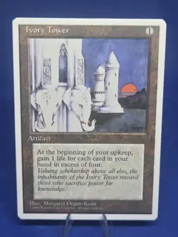MTG Magic Ivory Tower 1995 Artifact 4th Edition - Image 1