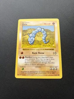 Pokemon Card Shadowless Base Set Onix 56/102 WOTC - Image 3