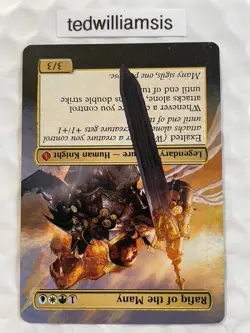 Rafiq of the Many MtG Shards of Alara Altered Art Extended & Borderless LP Back - Image 4