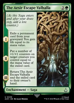 [MTG] The Aesir Escape Valhalla (Foil) (0039) (ACR) NM - Image 1