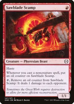 [MTG] Sawblade Scamp (147) (ONE) NM - Image 1