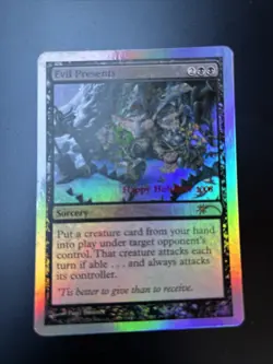 MTG Evil Presents 2008 Foil Holiday Promo - In Sleeve - Image 1