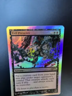 MTG Evil Presents 2008 Foil Holiday Promo - In Sleeve - Image 5